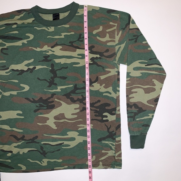 50/50 Army Camo Long Sleeve Shirt - Picture 3 of 5